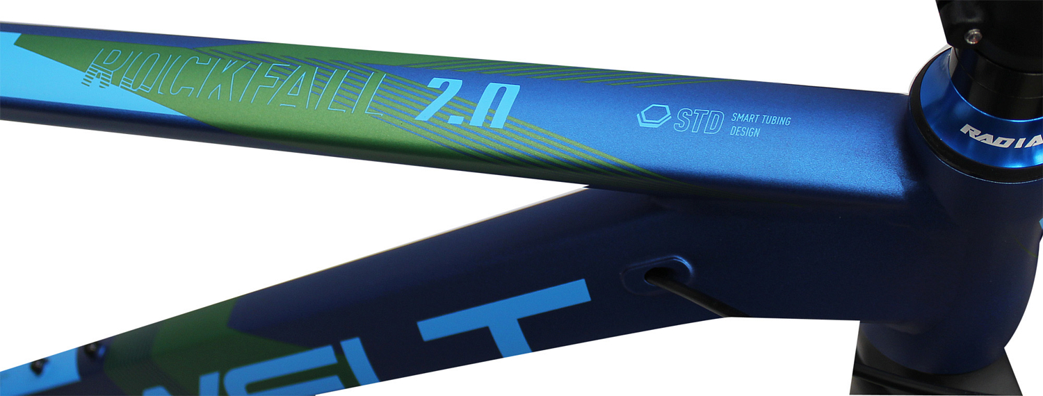 Велосипед Welt Rockfall 2.0 27 2020 Blue/Light Blue/Acid Green