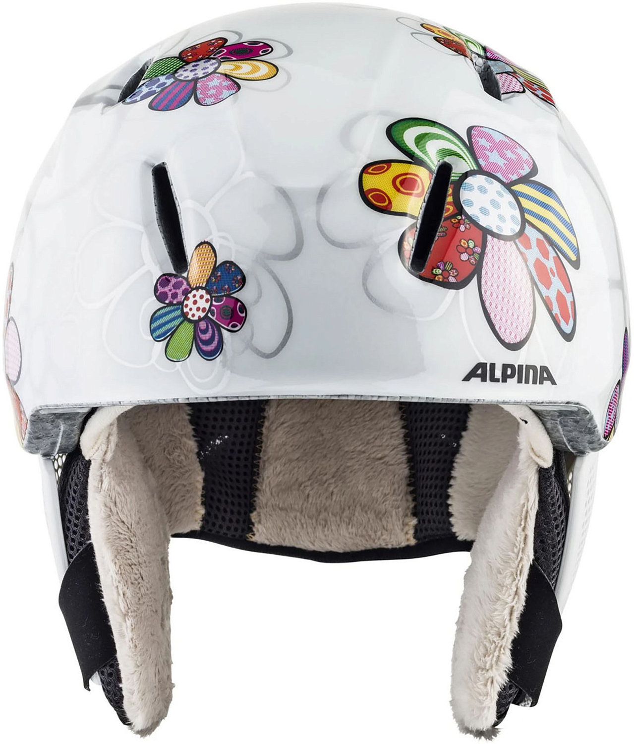 Шлем детский ALPINA Carat Lx Patchwork Flower Gloss