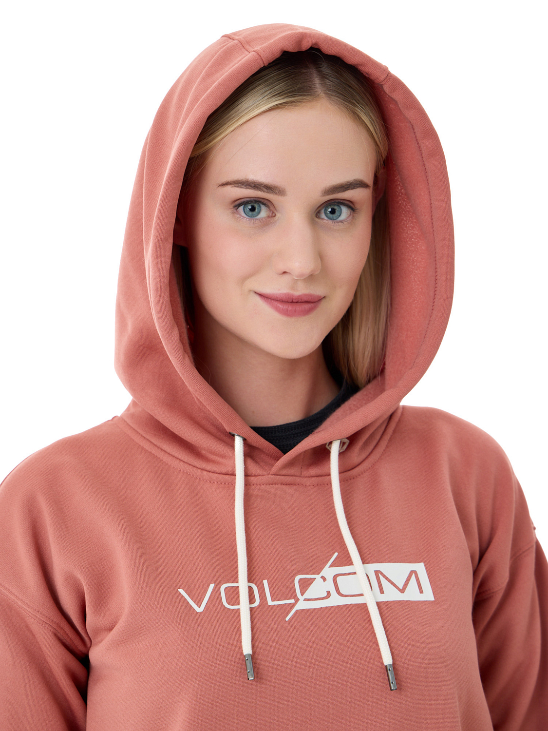 Pink clearance volcom hoodie