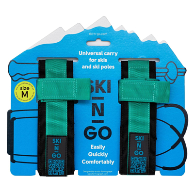 Приспособление для переноски лыж и лыжных палок SKI-N-GO 60-95 Green