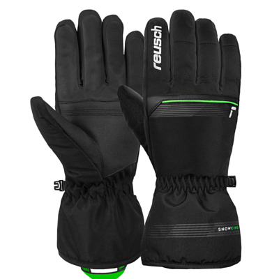 Перчатки REUSCH Snow King Black/Neon Green