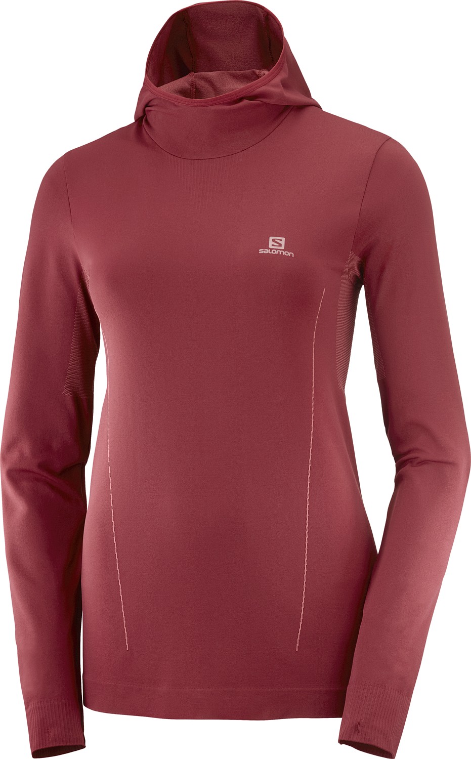 Джемпер горнолыжный SALOMON Comet Seamless Hoody W Pomegranate/Apple Butter