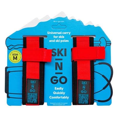 Приспособление для переноски лыж и лыжных палок SKI-N-GO 60-95 Red