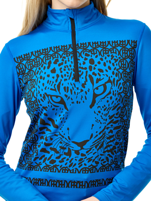 Джемпер Poivre Blanc W22-1940-WO/L Leopard King Blue