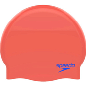 Шапочка для плавания Speedo 2022 Moulded Silc Cap Ju Neon Fire/Bondi Blue