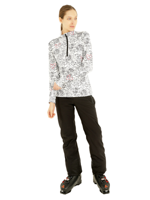 Водолазка горнолыжная HEAD Rebels Allover Midlayer Rebels Print W/White