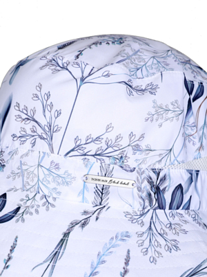 Панама Toread Large brim ultralight hat Grey blue flowers butterfly print