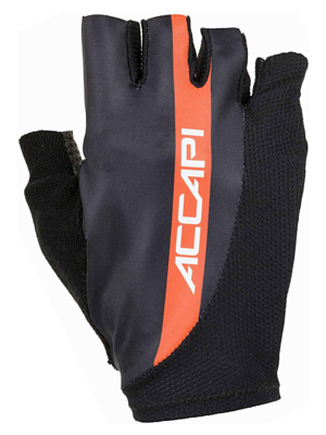 Перчатки Accapi Fingerless Cycling Gloves Anthracite/Red