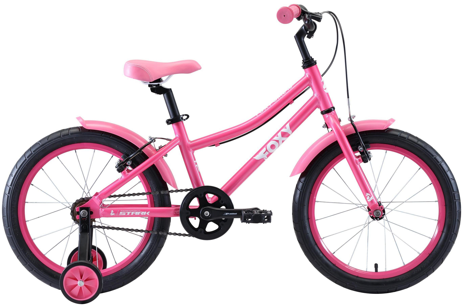 Велосипед Stark Foxy 18 2020 розовый/белый