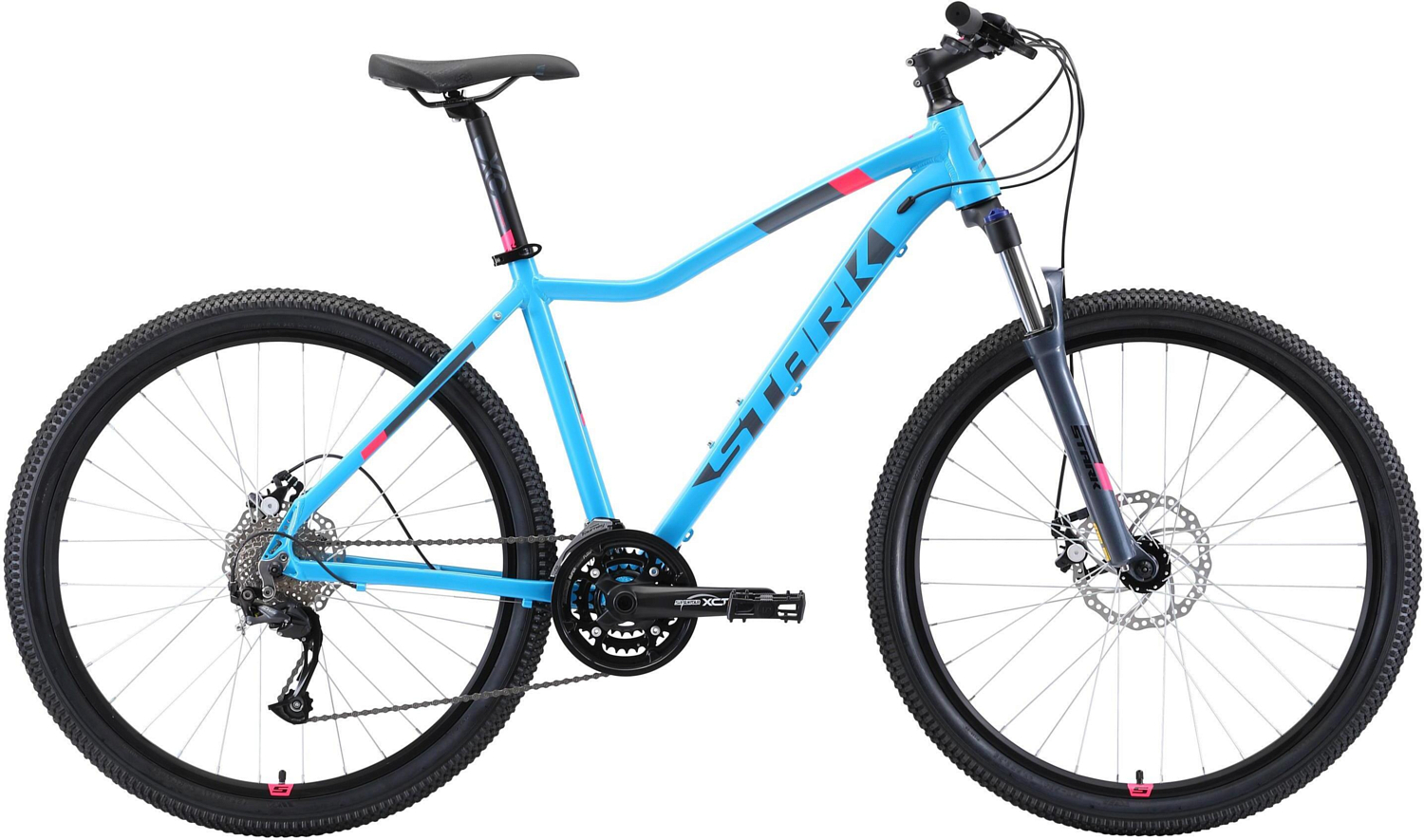 Велосипед Stark Viva 27.4 D 2019 Голубой/Серый/Розовый