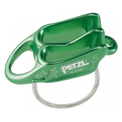 Страховочно-спусковое устройство PETZL Reverso Green