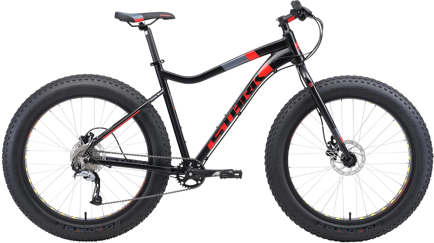 Велосипед Stark Fat 26.5 HD 2019 Черный/Красный/Серый