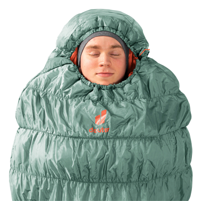 Спальник Deuter Exosphere +4° EL Left Sage/Paprika
