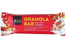 Батончик SOJ 2021 злаковый "Granola Bar" со вкусом йогурта и вишни 40г