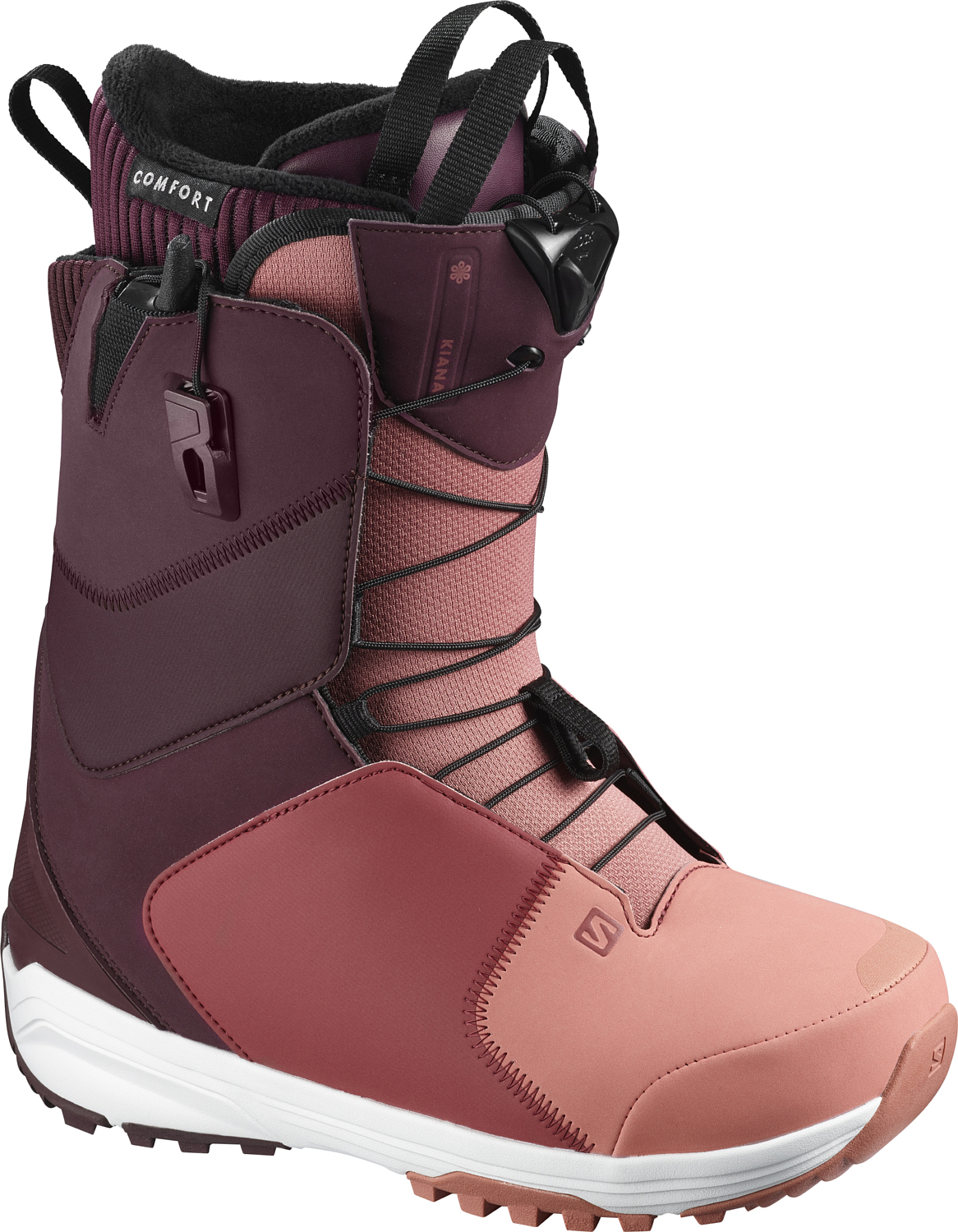 Ботинки для сноуборда SALOMON 2020-21 Kiana Winetastin/Brick/Apple