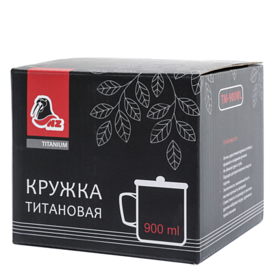 Кружка NZ TM-900WL 0.9 л титан