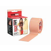 Кинезиотейп Rocktape 2018-19 H2O, 5см x 5м Телесный