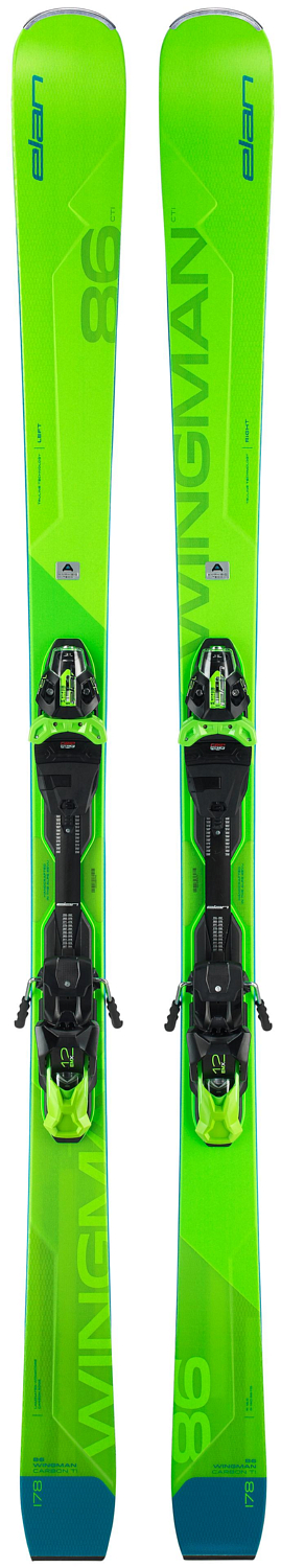 Горные лыжи с креплениями ELAN 2020-21 Wingman 86 CTi FusionX + EMX 12 FusionX Black/Green