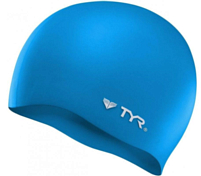 Шапочка для плавания TYR Wrinkle Free Silicone Cap Голубой