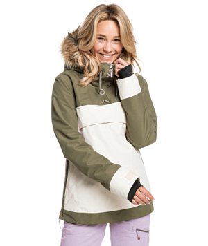 Куртка сноубордическая Roxy Shelter Snow Jacket Burnt Olive