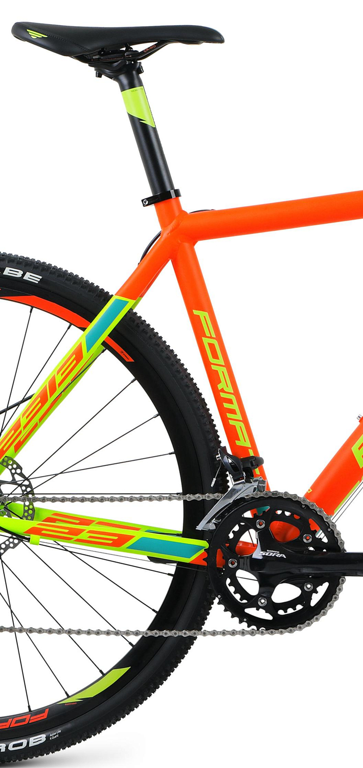 Велосипед Format 2313 2017 оранжевый/зеленый мат.