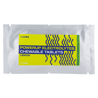 Жевательные солевые таблетки POWERUP Electrolytes Chewable. Лимон (3 таб.)