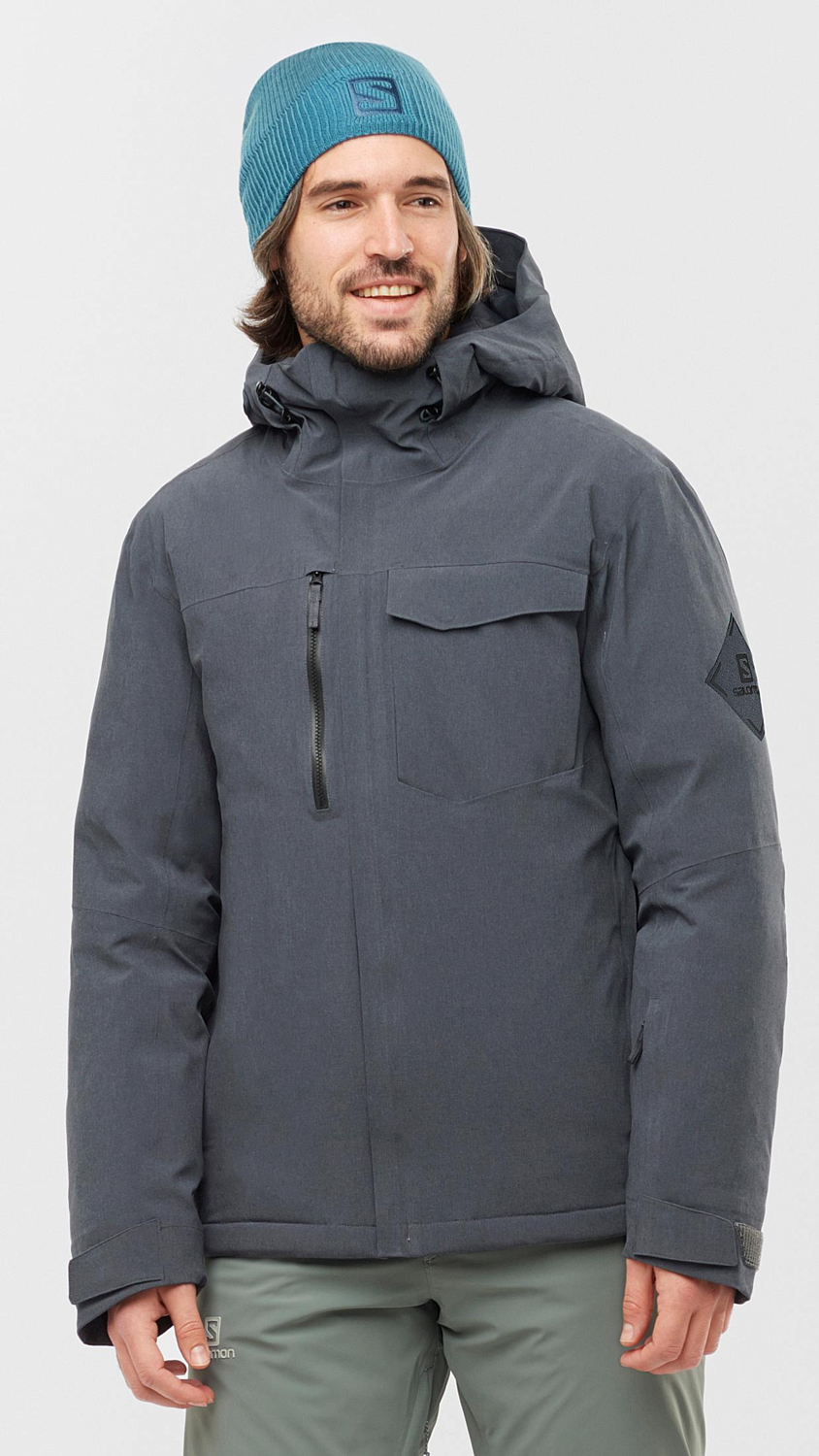 Куртка горнолыжная SALOMON Arctic Down Jkt M Ebony/Heather