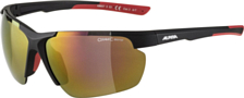 Очки солнцезащитные Alpina 2021-22 Defey HR Black Matt/Red Mirror
