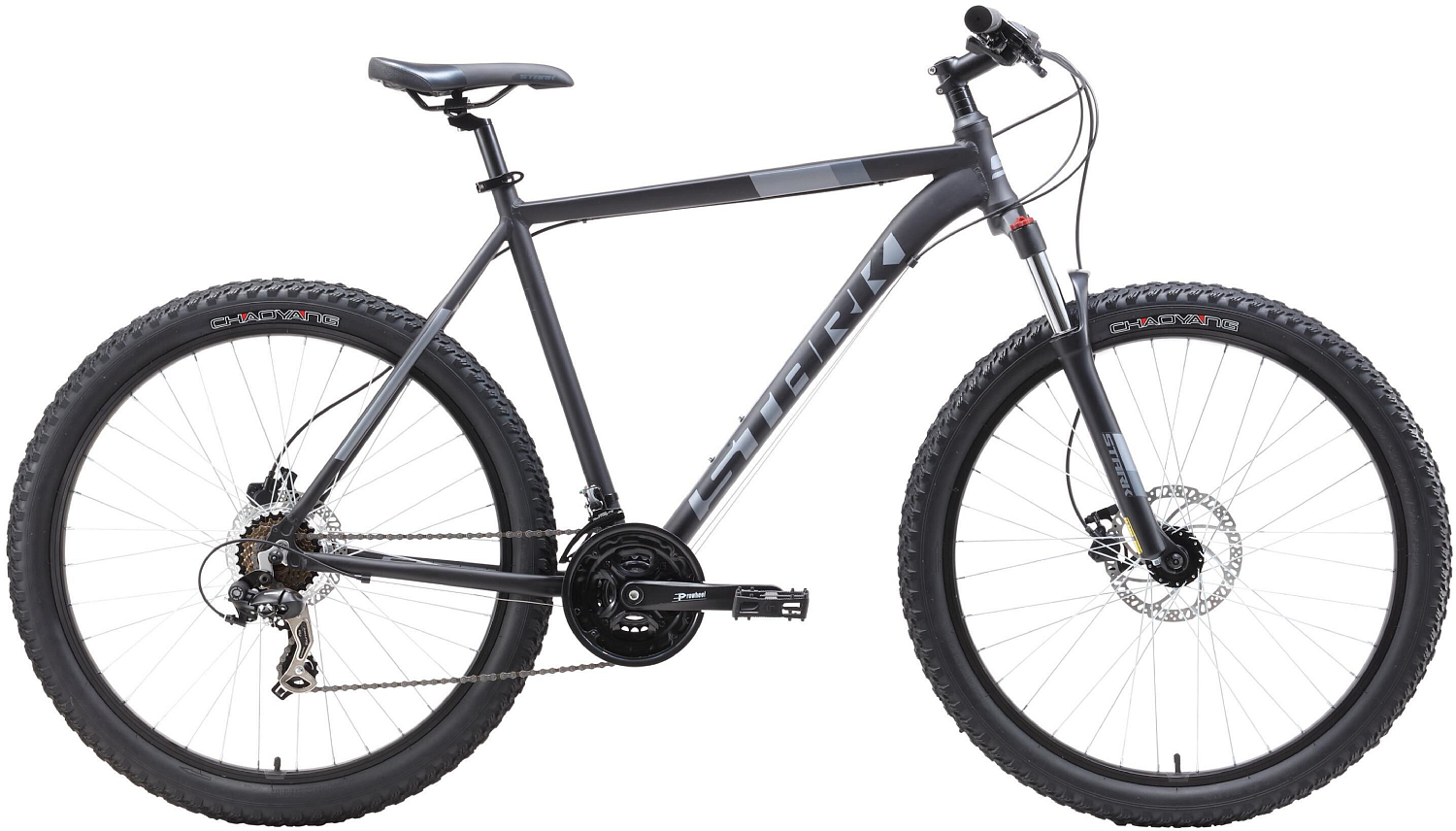Велосипед Stark Hunter 27.2+ HD 2019 черный/серый
