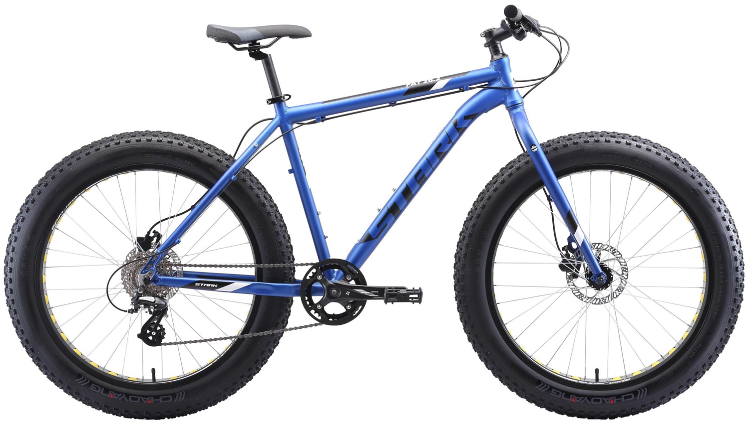 Велосипед Stark Fat 26.2 HD 2020 голубой/черный/белый