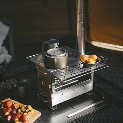 Печка Naturehike Icefield Ranger Desktop Firewood Stove Silver