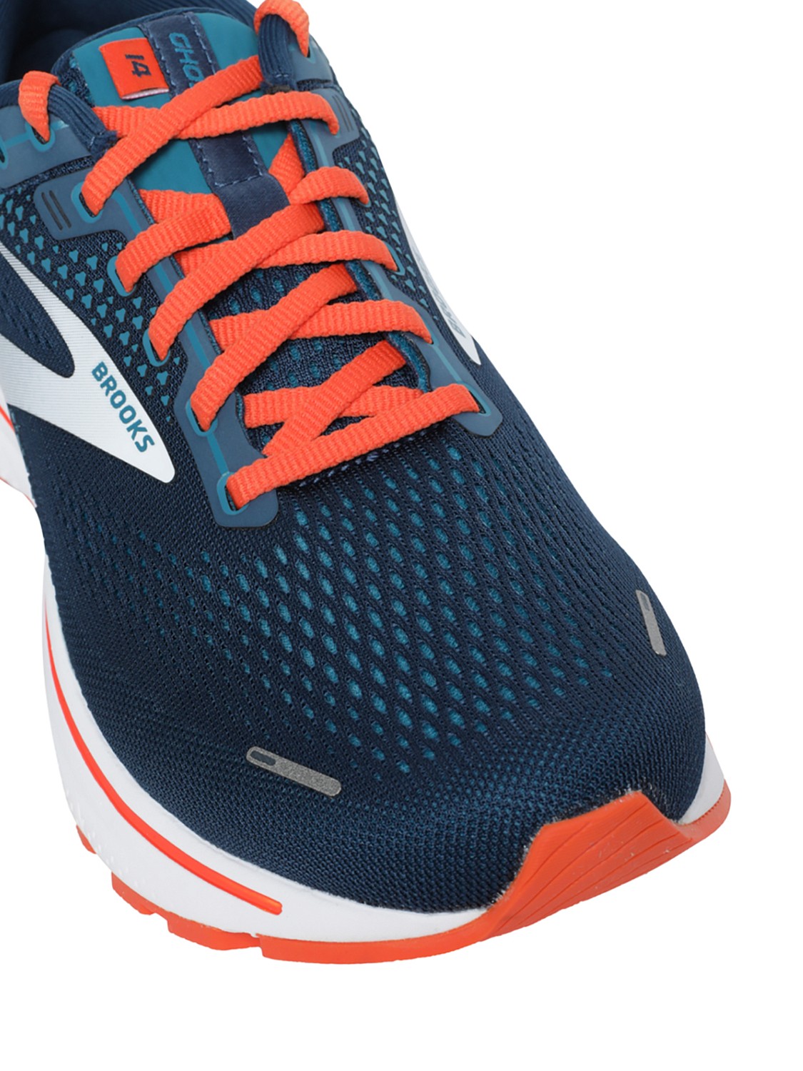 Кроссовки BROOKS Ghost 14 Titan/Teal/Flame купить по цене 9990 руб, магазин «Кант»