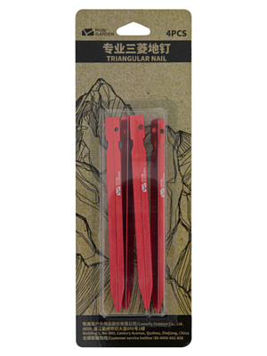 Колышки для палатки Mobi Garden Tent Pegs Red