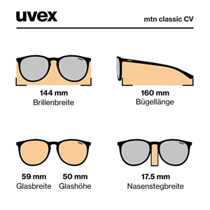 Очки солнцезащитные UVEX Mtn Classic CV Khaki/Silver