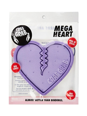 Наклейка на сноуборд CRABGRAB Mega Heart Lavender