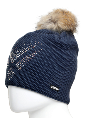 Шапка Eisbar Liva Fur Crystal MU Dark Cobalt