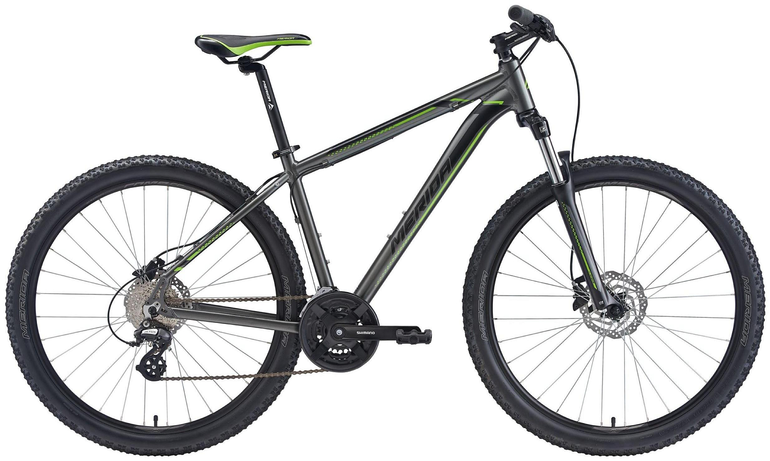 Велосипед MERIDA Big.Seven 15-D 2020 Silk Anthracite/Green/Black