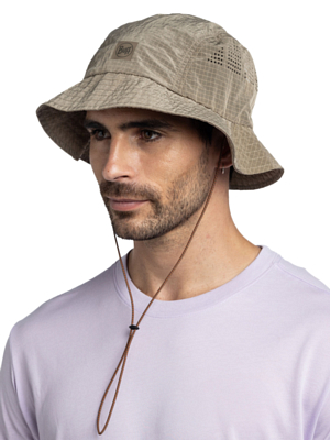 Панама Buff Go Bucket Hat Solid Tundra Khaki