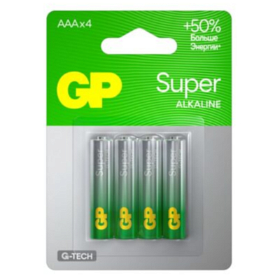 Батарейки GP Super G-Tech ААА 4 шт