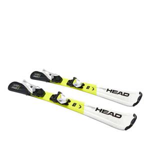 Горные лыжи с креплениями HEAD Supershape Team Easy (117-157)+JRS 7.5 GW CA BR.78[H] white/yellow