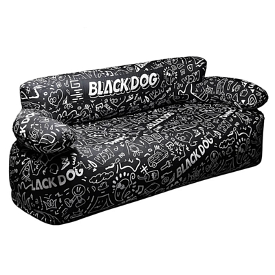 Диван надувной BlackDog Double Inflatable Sofa With Air Pump Black