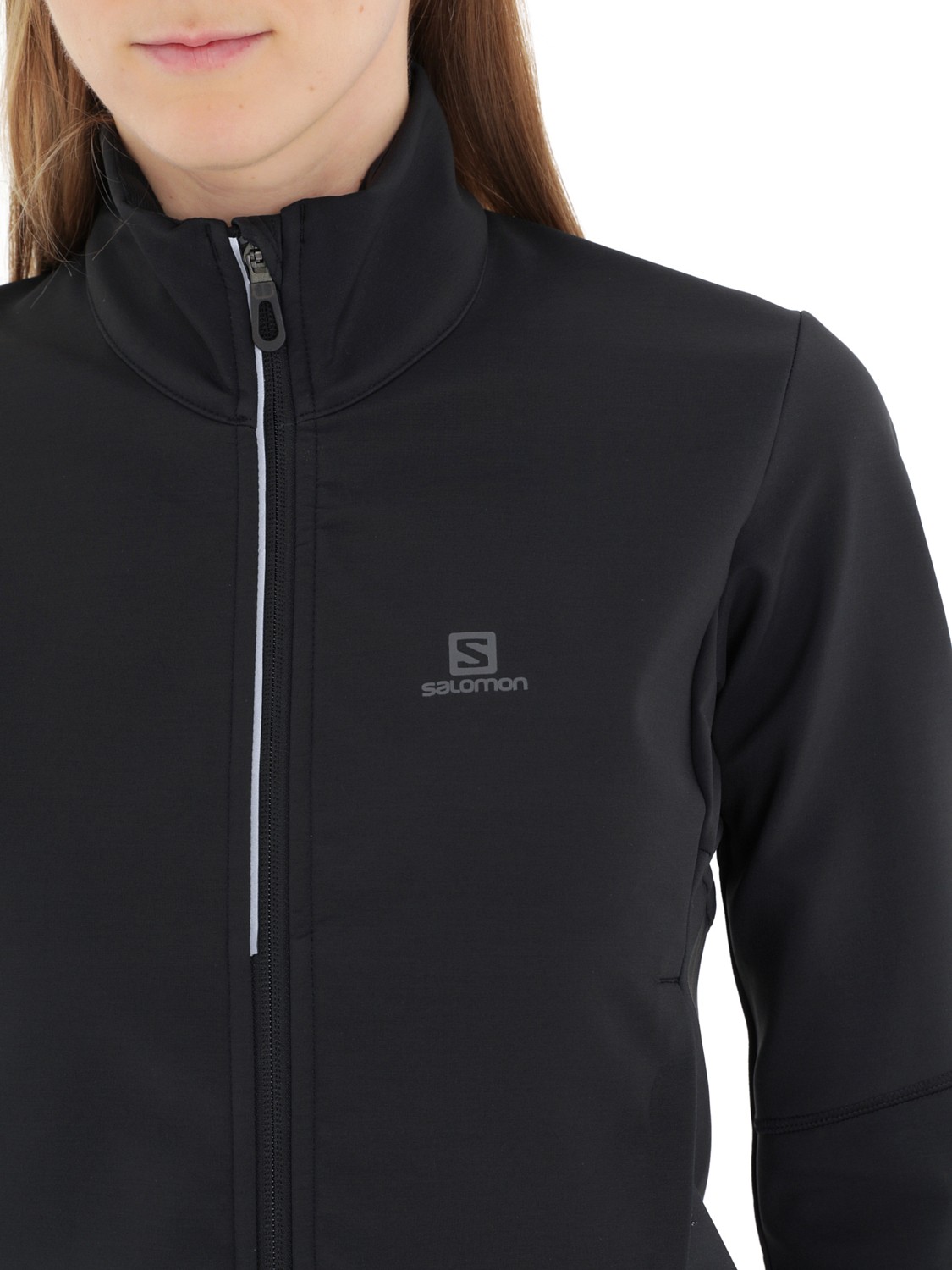 Куртка беговая SALOMON Agile Softshell Jkt W Black