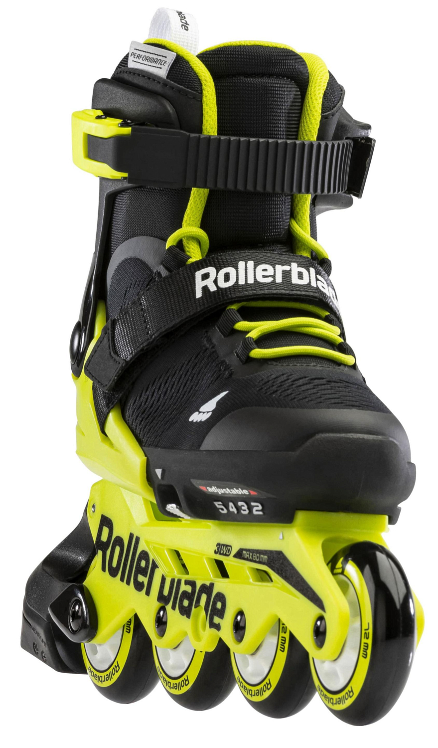 Роликовые коньки Rollerblade Microblade Black/Neon Yellow