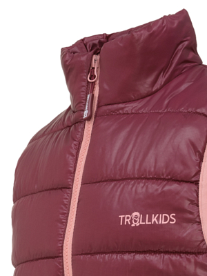 Жилет Trollkids Trondheim Maroon Red/Antique Rose