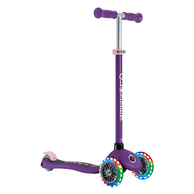 Самокат детский Globber Primo Lights V2 Фиолетово-Розовый