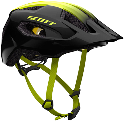 Велошлем SCOTT Supra Plus Black/Radium Yellow