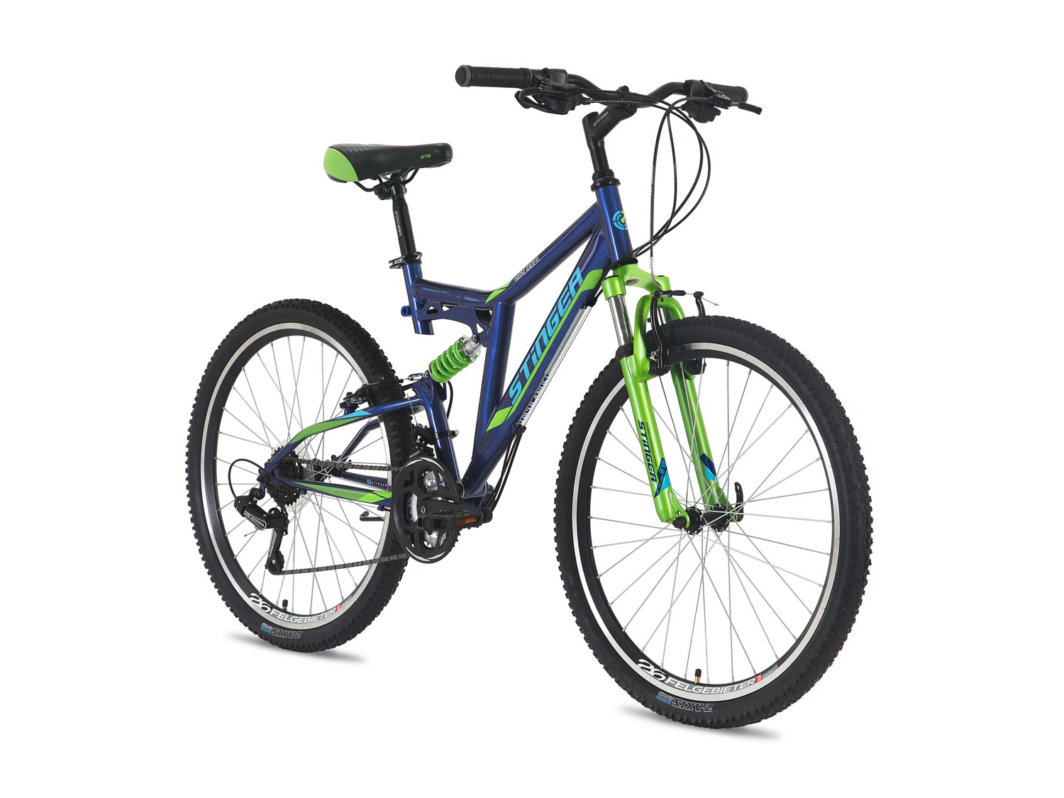 Велосипед Stinger Highlander 100V 26 2019 синий