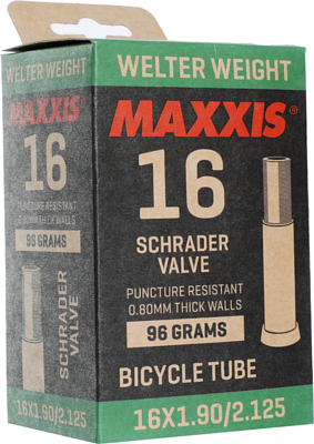 Велокамера Maxxis Welter Weight 16X1.90/2.125 0.8mm Автониппель