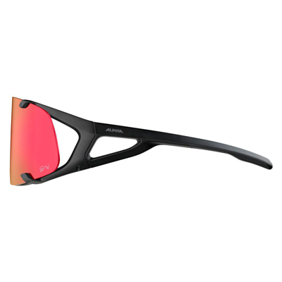 Очки солнцезащитные ALPINA Hawkeye QV Black Matt/Rainbow Mirror, Cat.1-3, Hydrophobic, Fogstop