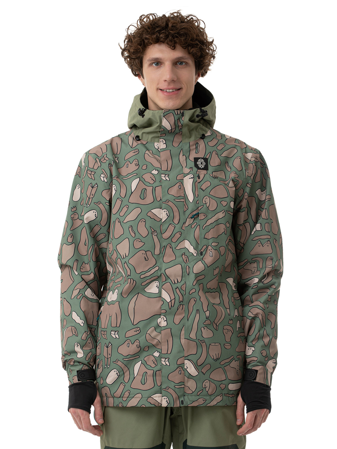 Куртка сноубордическая AIRBLASTER Beast 2L Bc Green Critterflage